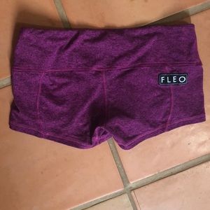 Fleo purple heather workout shorts!